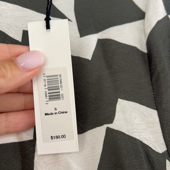 Banana Republic green and White A-Line Midi Dress - Picture 3 of 3